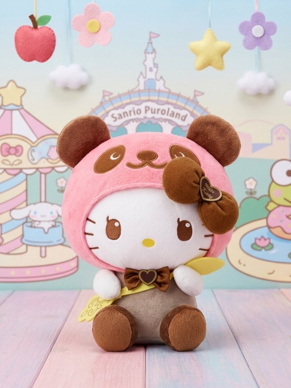 Hello Kitty Panda Sweet Chocolate Big Plush (Brown Ear)